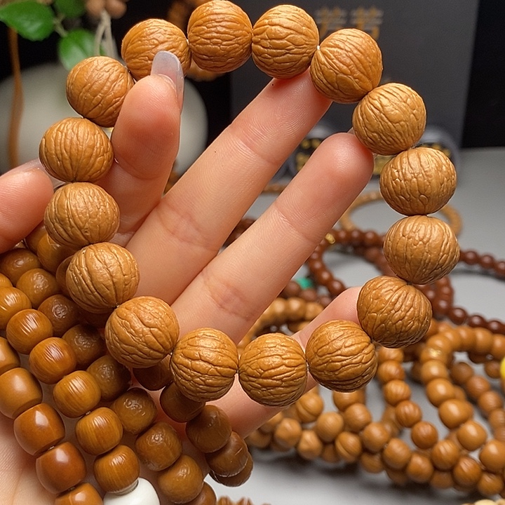 文玩核桃吊坠凤羽同尺无修