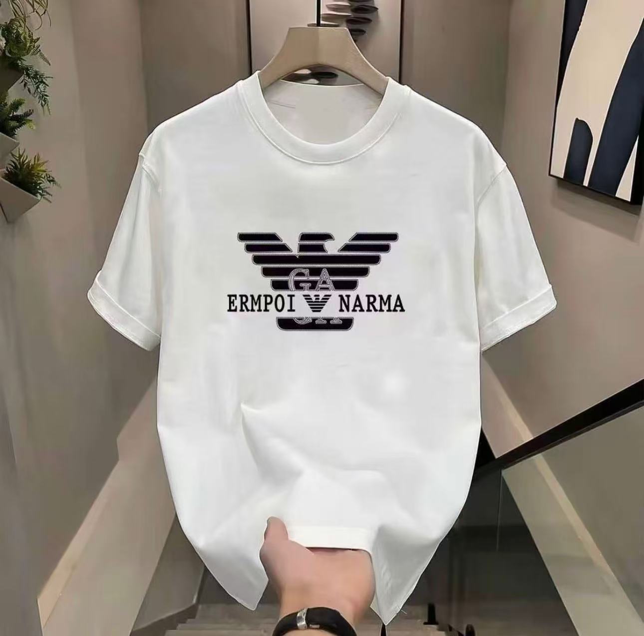 夏季短袖男女休闲上衣透气时尚百搭圆领印花T恤 GA