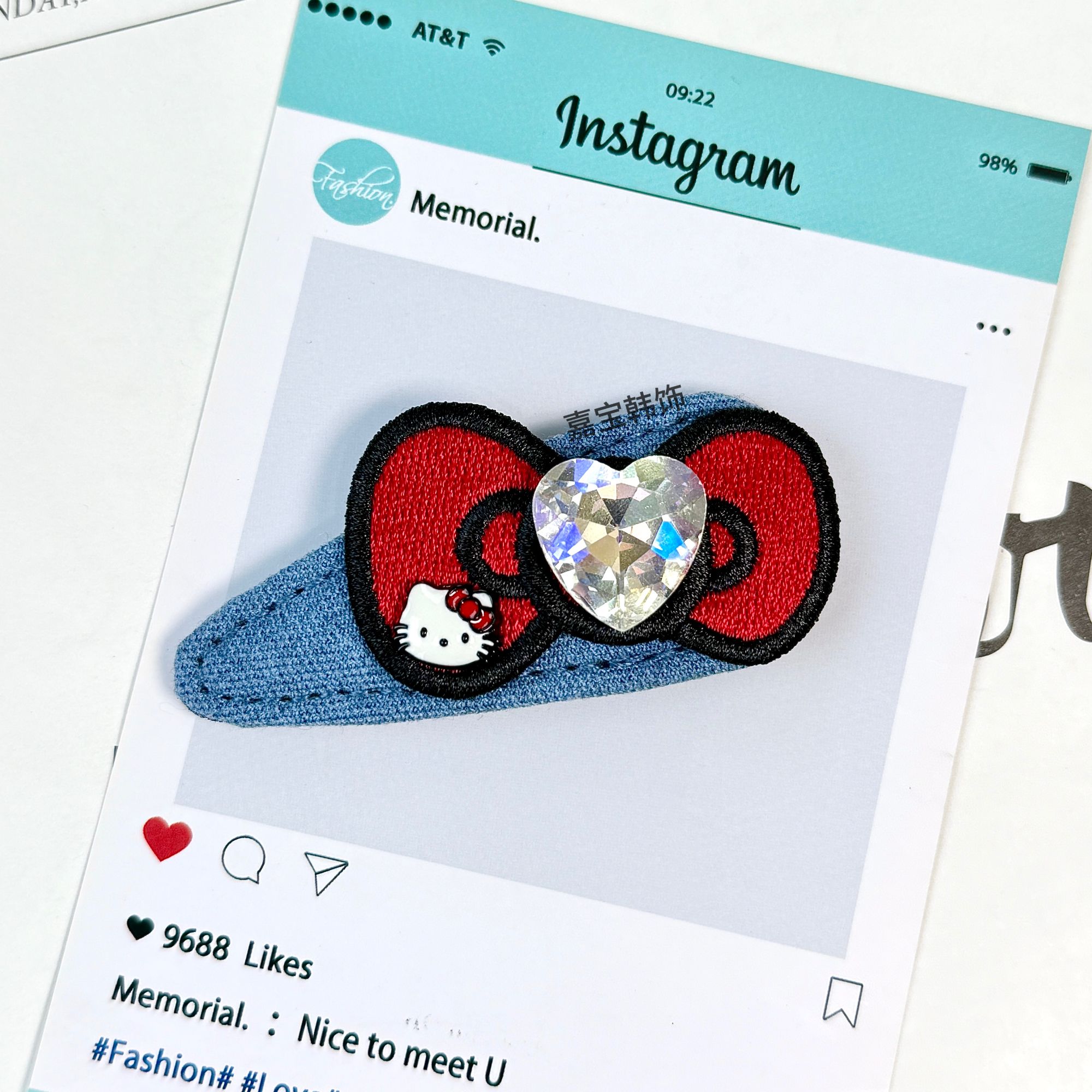 韩版东大门定制款原创设计气质小众掰掰夹刘海夹边夹发饰BB187