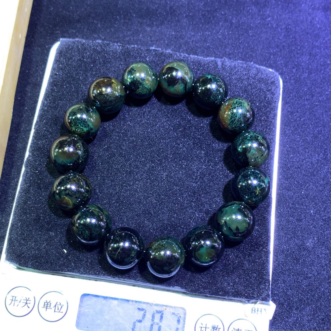 琥珀未镶嵌裸石海藻手串