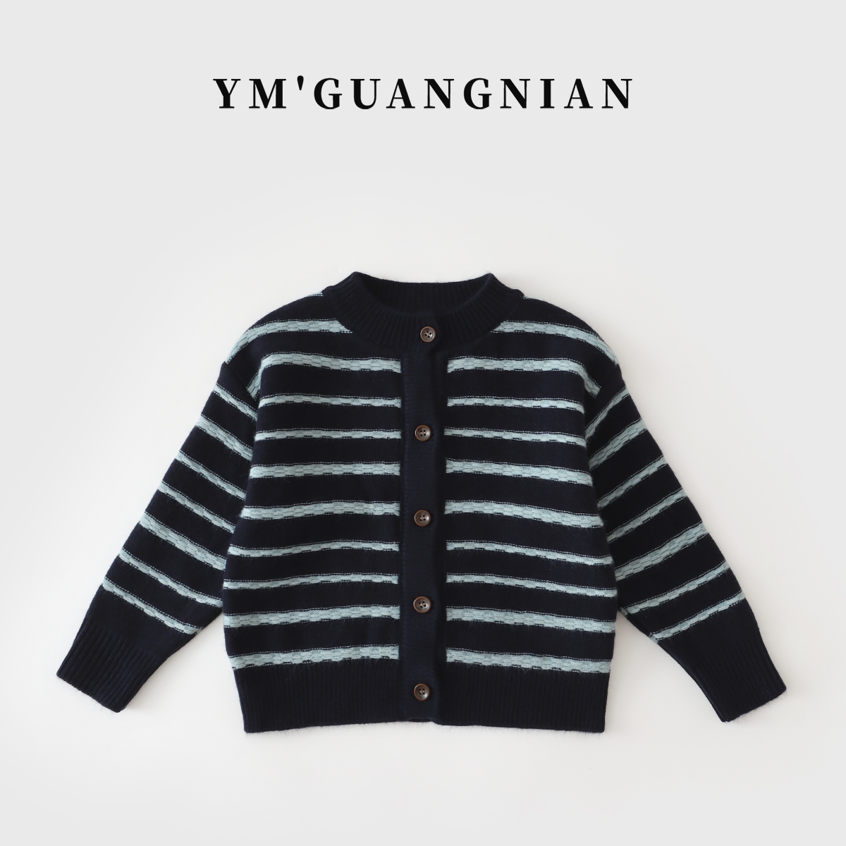 【幼棉光年】冬季男童圆领儿童时尚休闲套头毛衣J-323691