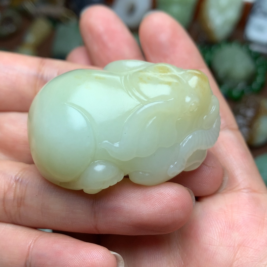 和田玉手把未镶嵌