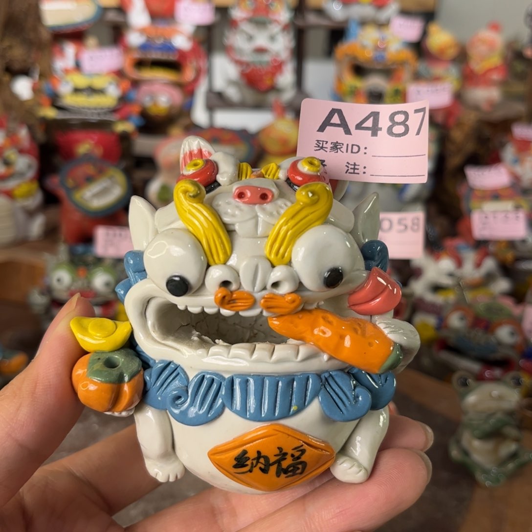 泥塑纯手工茶宠摆件
