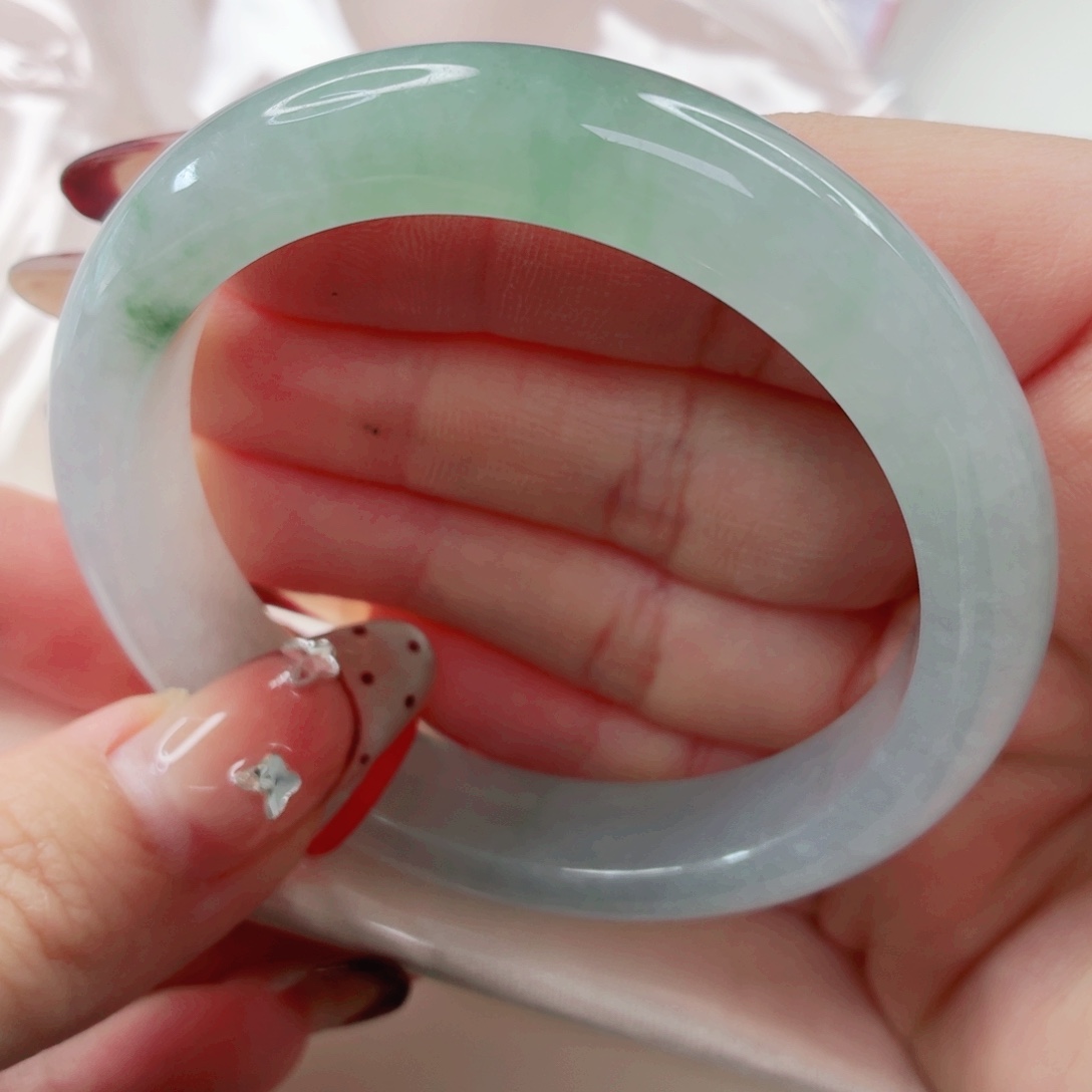 翡翠未镶嵌手镯54.1x462