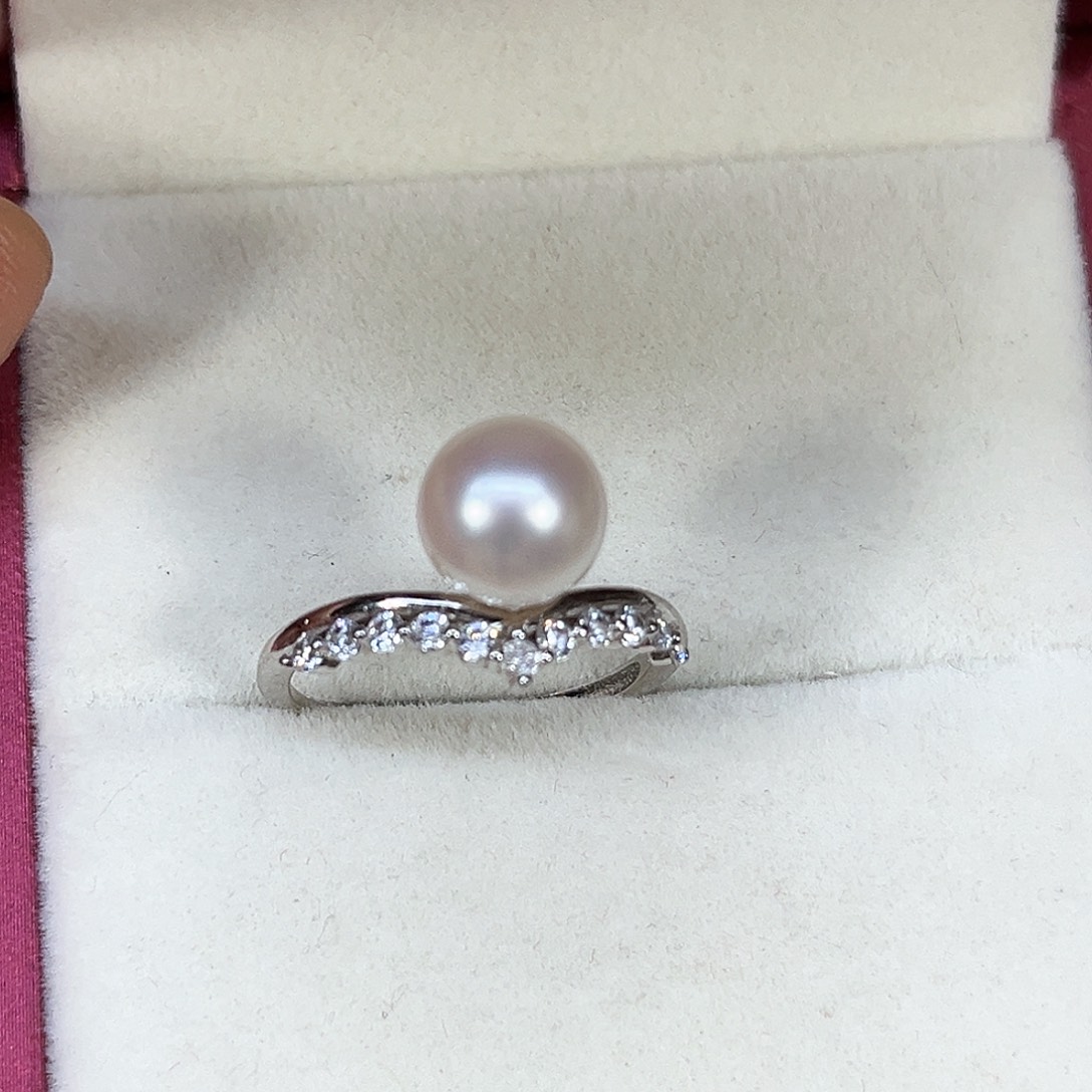 淡水珍珠银S925镶嵌颈饰