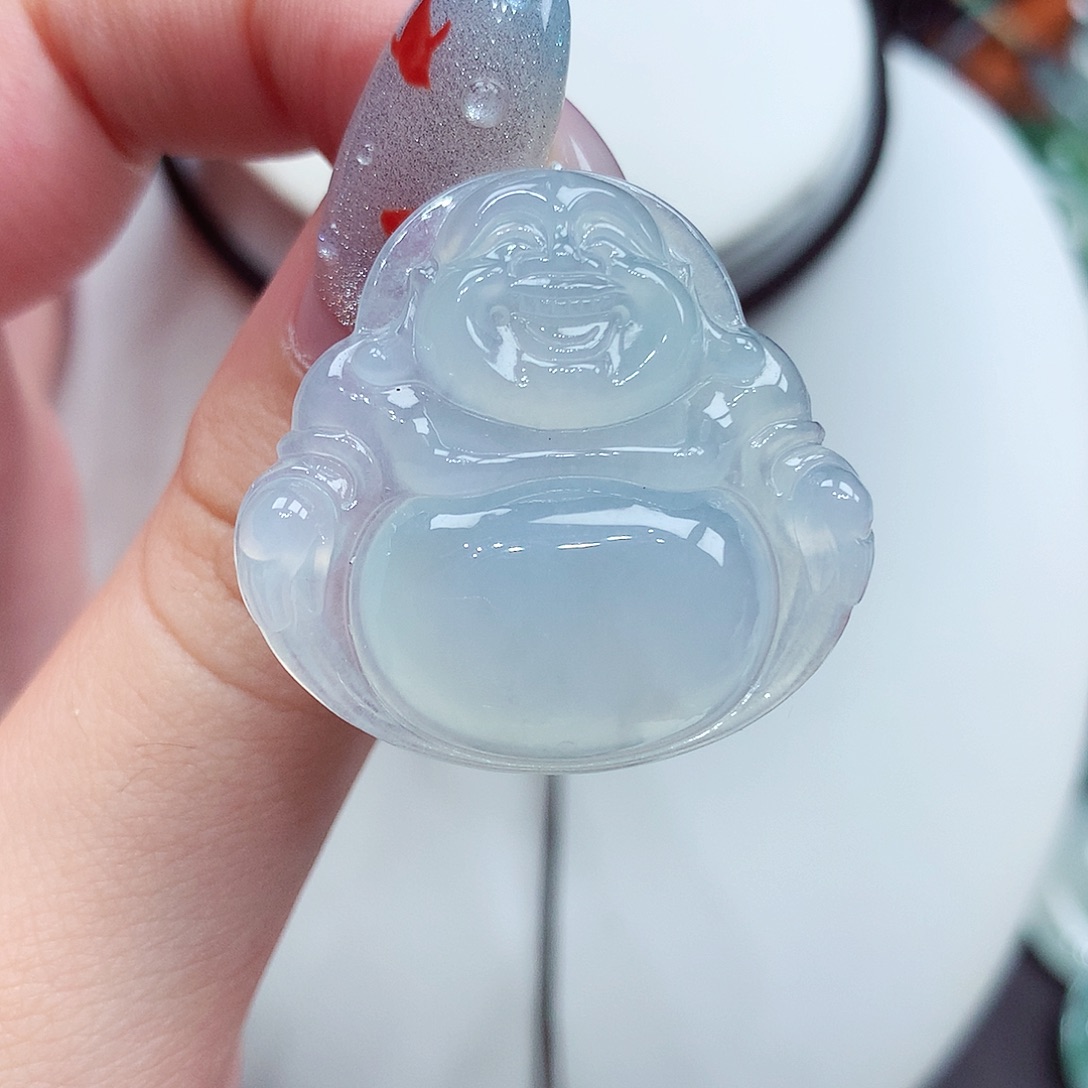 翡翠未镶嵌颈饰翡翠39，29.6/31.3/5.9