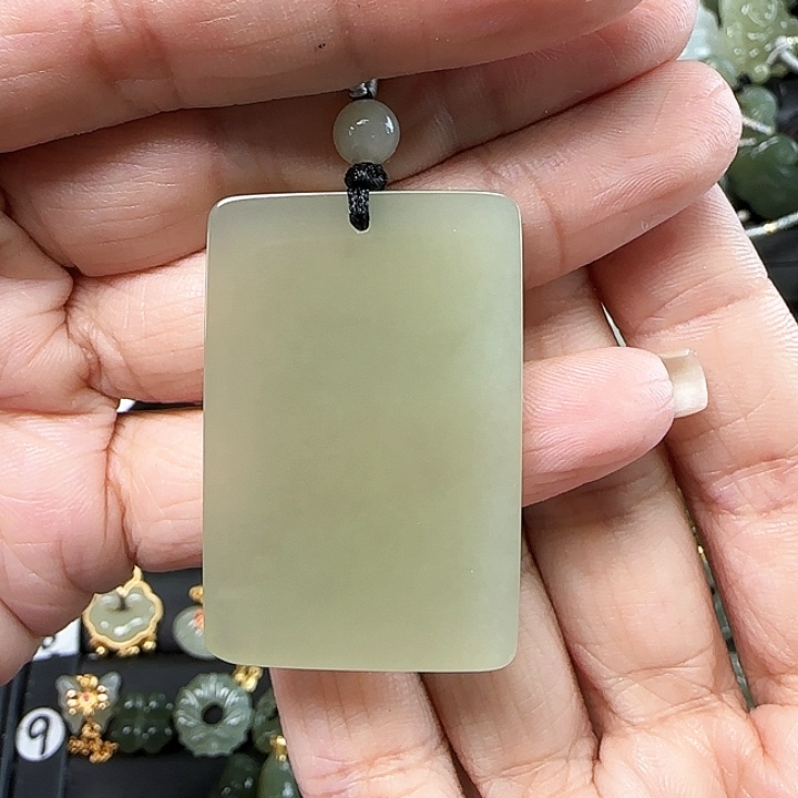 和田玉未镶嵌吊坠(不含链)