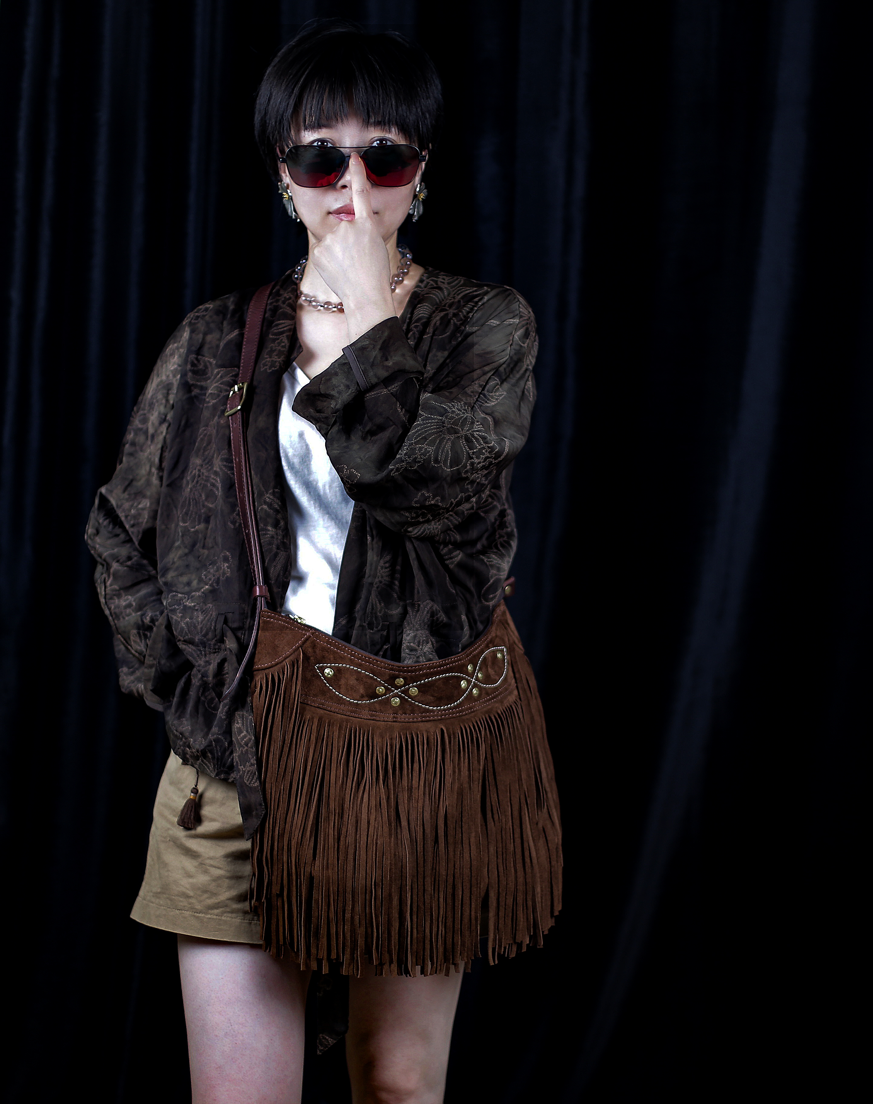 【直播间上新】龙戈复古皮具波西米亚风马皮流苏包可单肩斜挎腋下