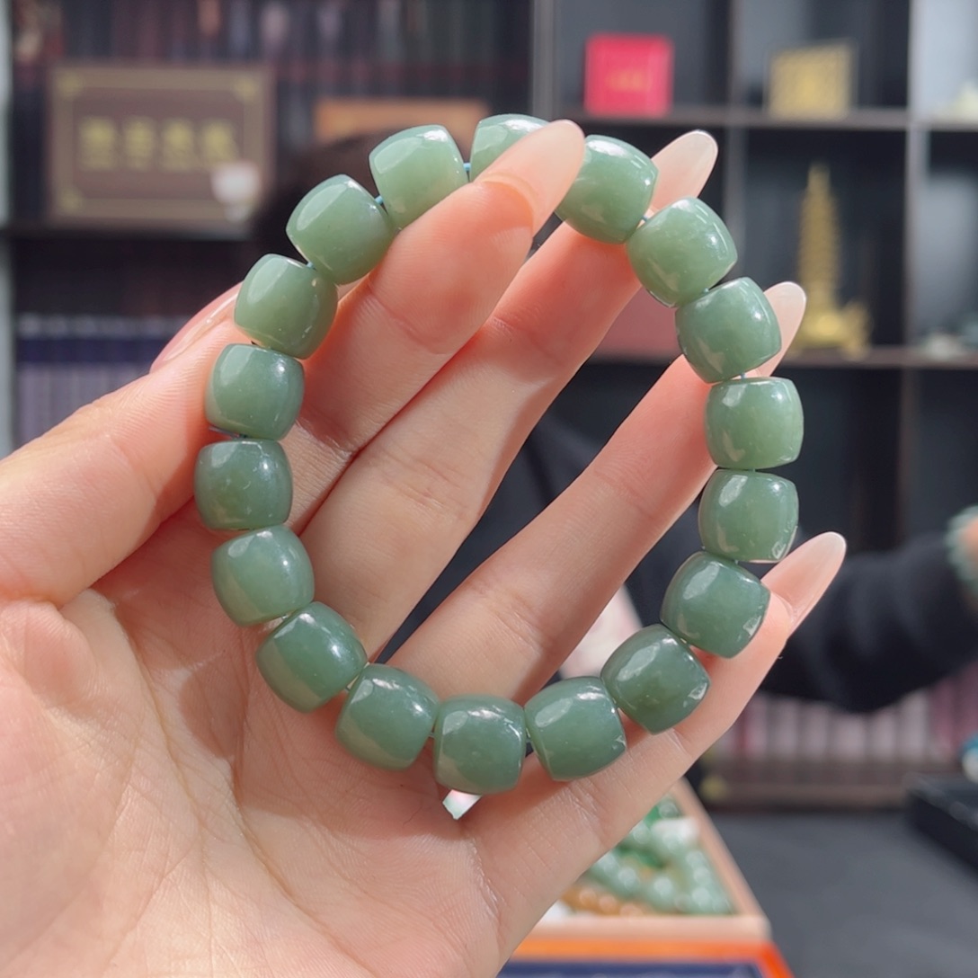 【闪购商品】和田玉手链未镶嵌新疆且末料12 多样性拍一发一