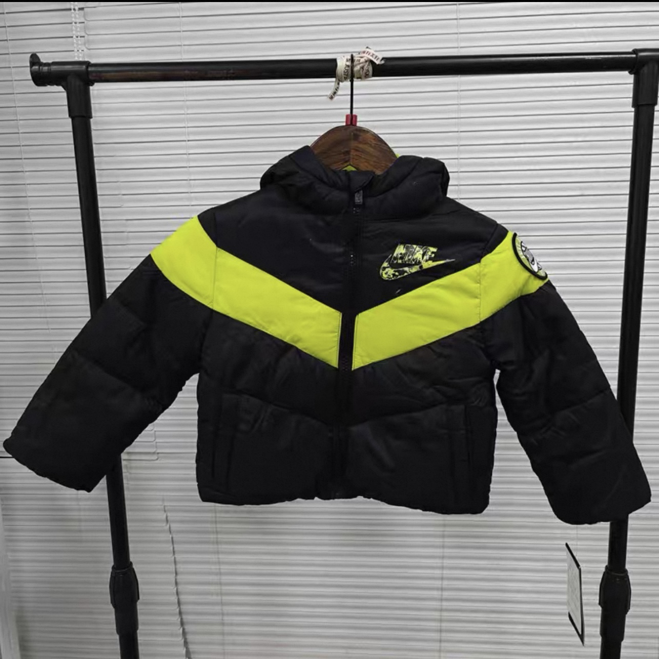 正品耐克儿童户外通勤防风保暖运动百搭休闲棉服76F516-KY2