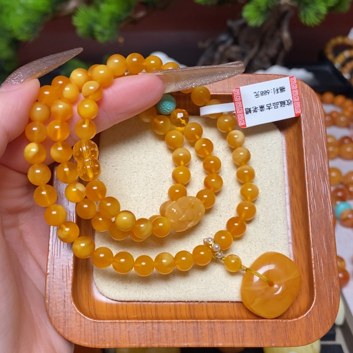 【闪购商品】未镶嵌蜜蜡手链手串