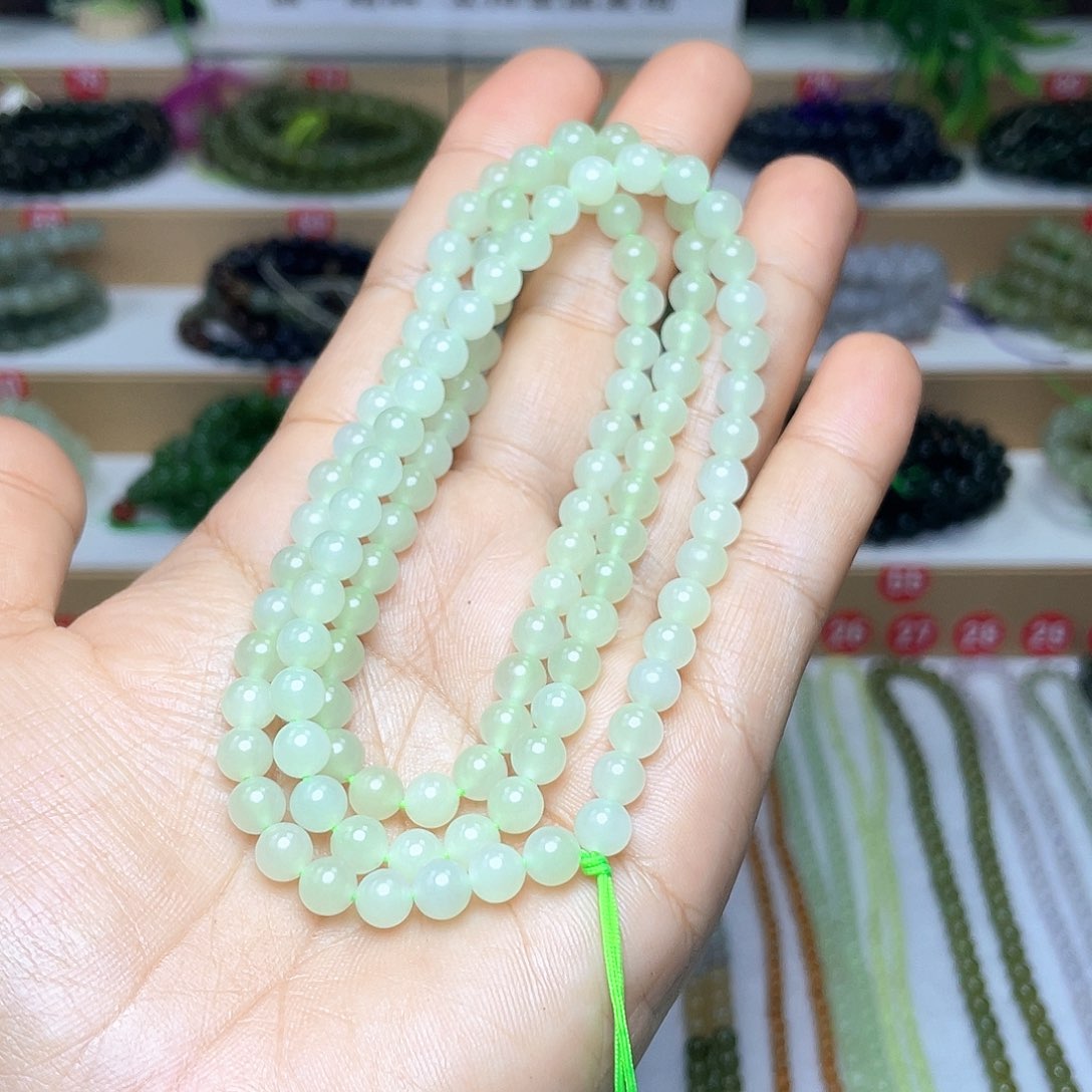 和田玉颈饰未镶嵌6mm