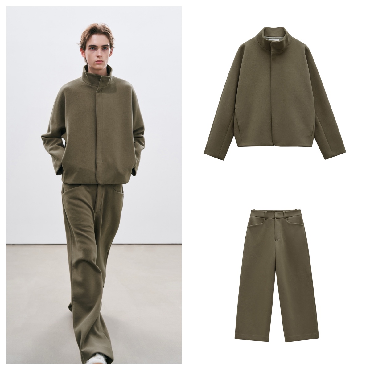 Epide Prefab  羊毛空气层夾克 混纺羊毛空气层面料