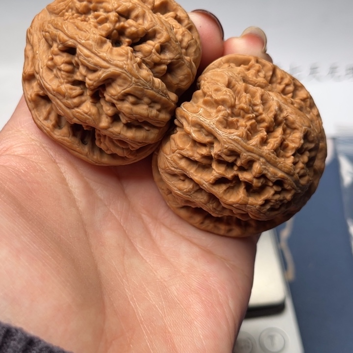 文玩核桃把件粗筋46