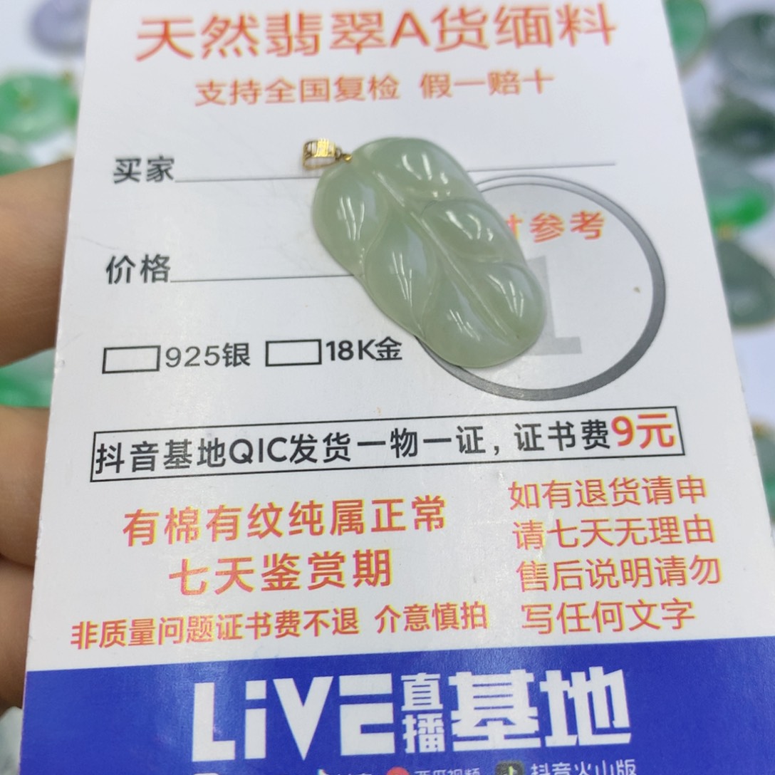 翡翠颈饰未镶嵌翡翠