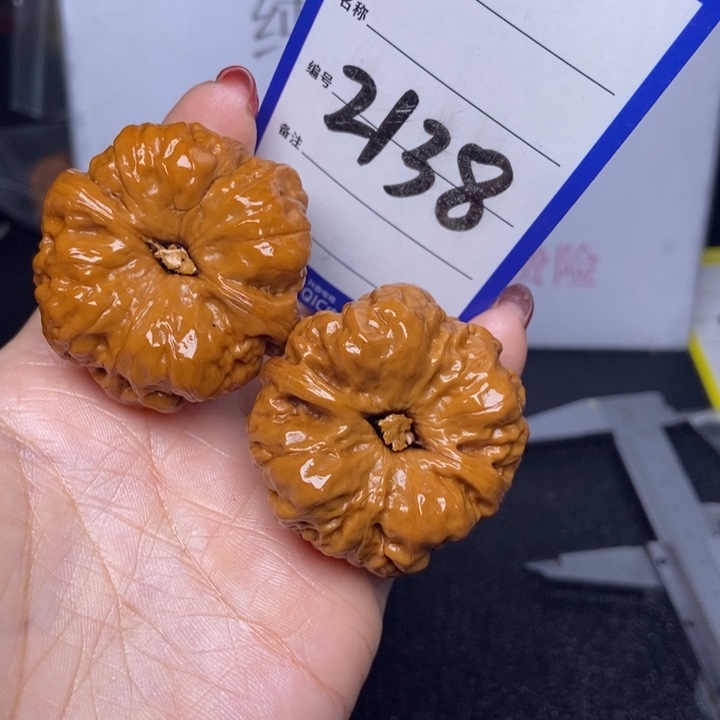 文玩核桃把件瑞*2138/41蛤蟆头反油福利