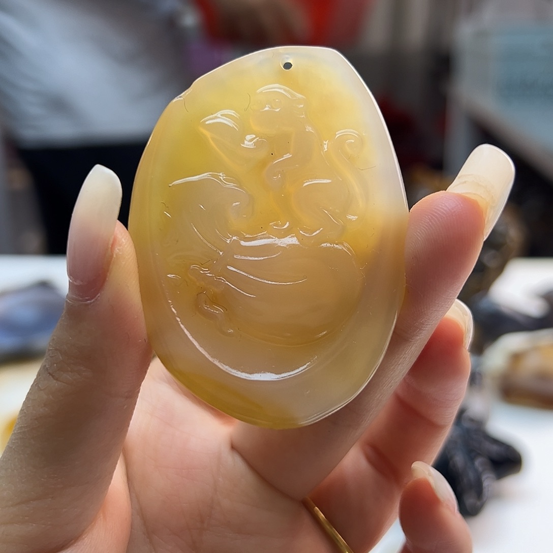 玛瑙/玉髓未镶嵌吊坠(不含链)