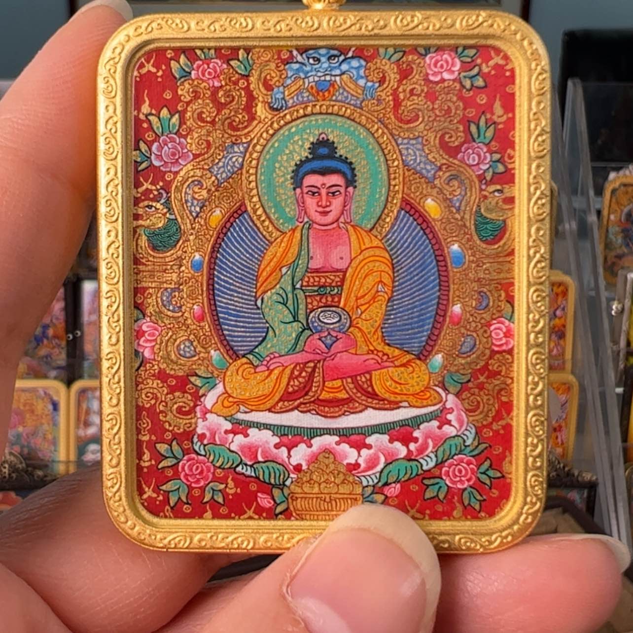 【闪购商品】吊坠?***?阿弥陀佛唐卡绘画