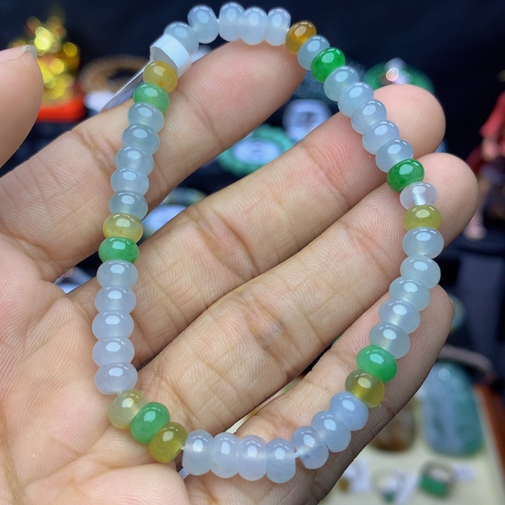 翡翠手链未镶嵌翡翠 6.1 