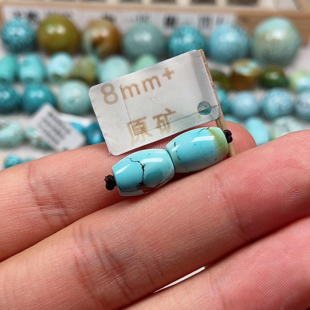 未镶嵌绿松石珠宝半成品