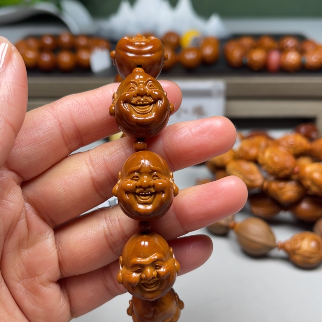 吊坠橄榄核订笑口常开手串