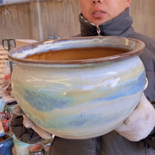 紫砂花盆高20口31————-