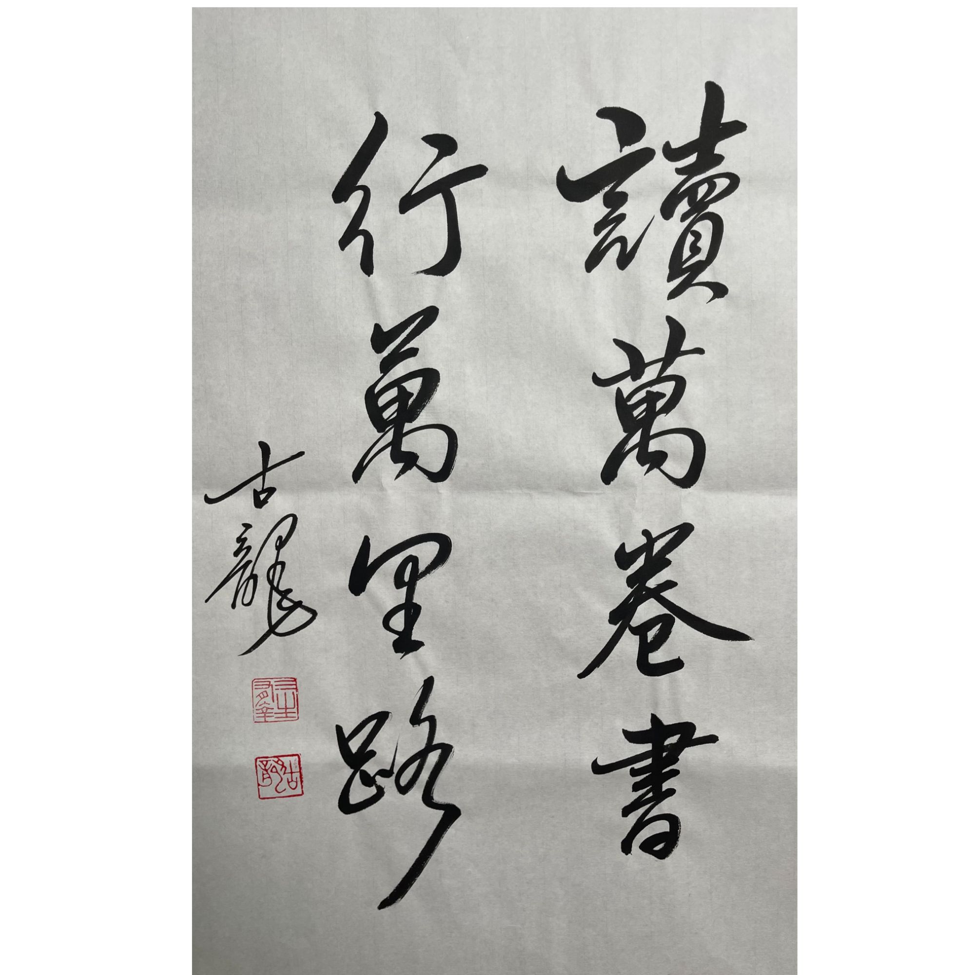 古龙 《画旨》书法 68cm x 45cm 软片-A