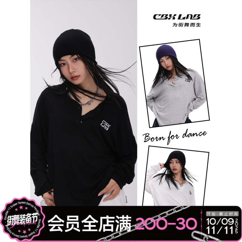 CBXLAB潮牌慵懒爵士长袖休闲女春季街头上衣百搭时尚韩版酷【达人】