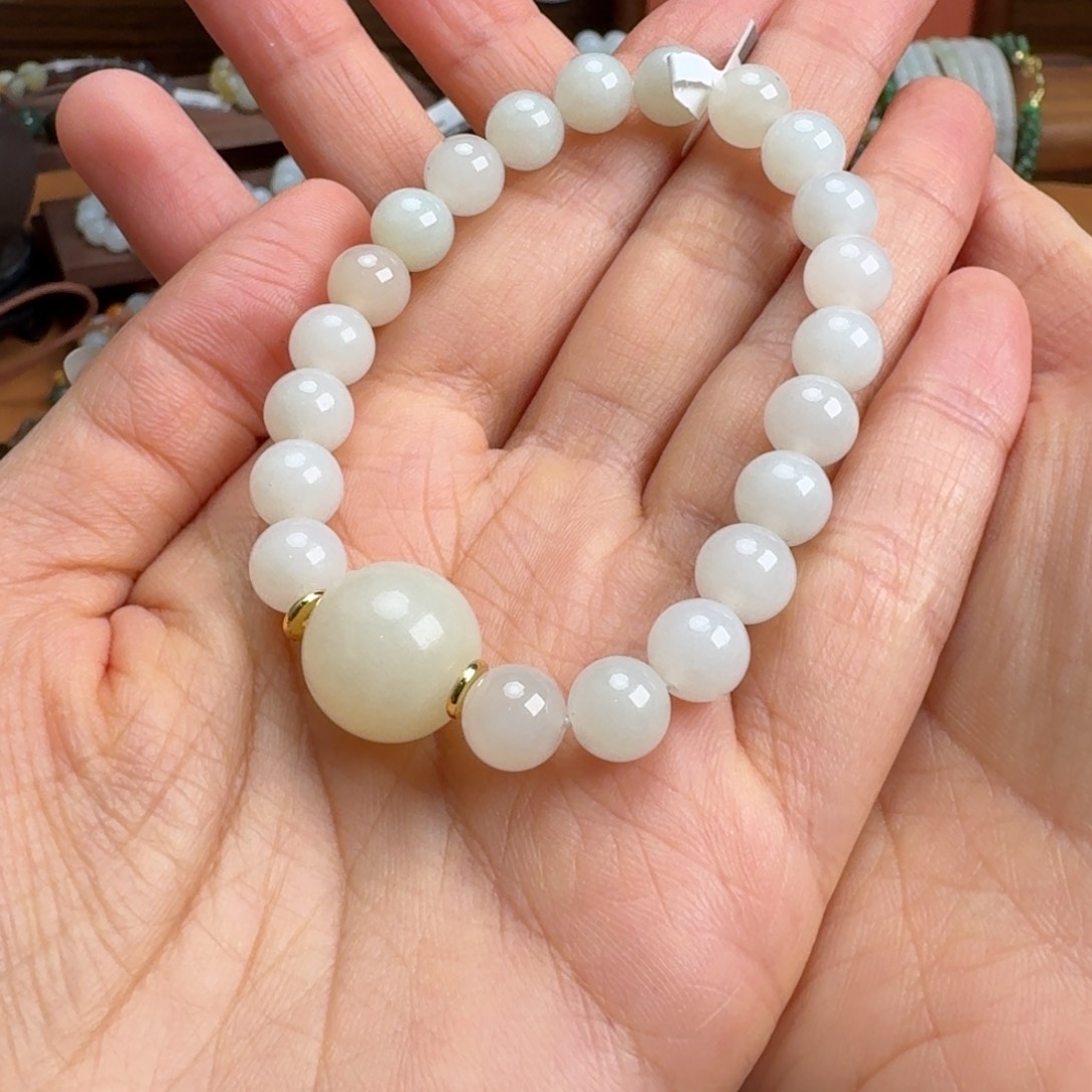 和田玉未镶嵌手链