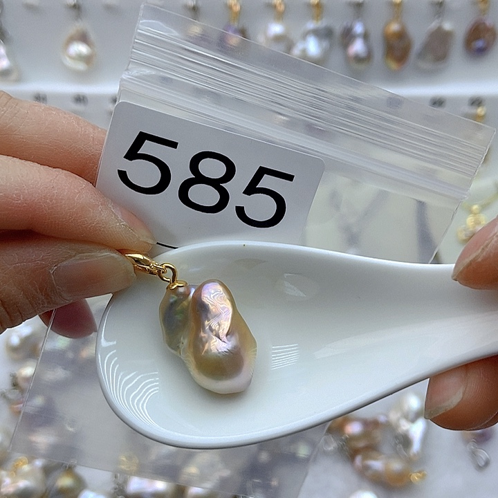 淡水珍珠颈饰银S925镶嵌