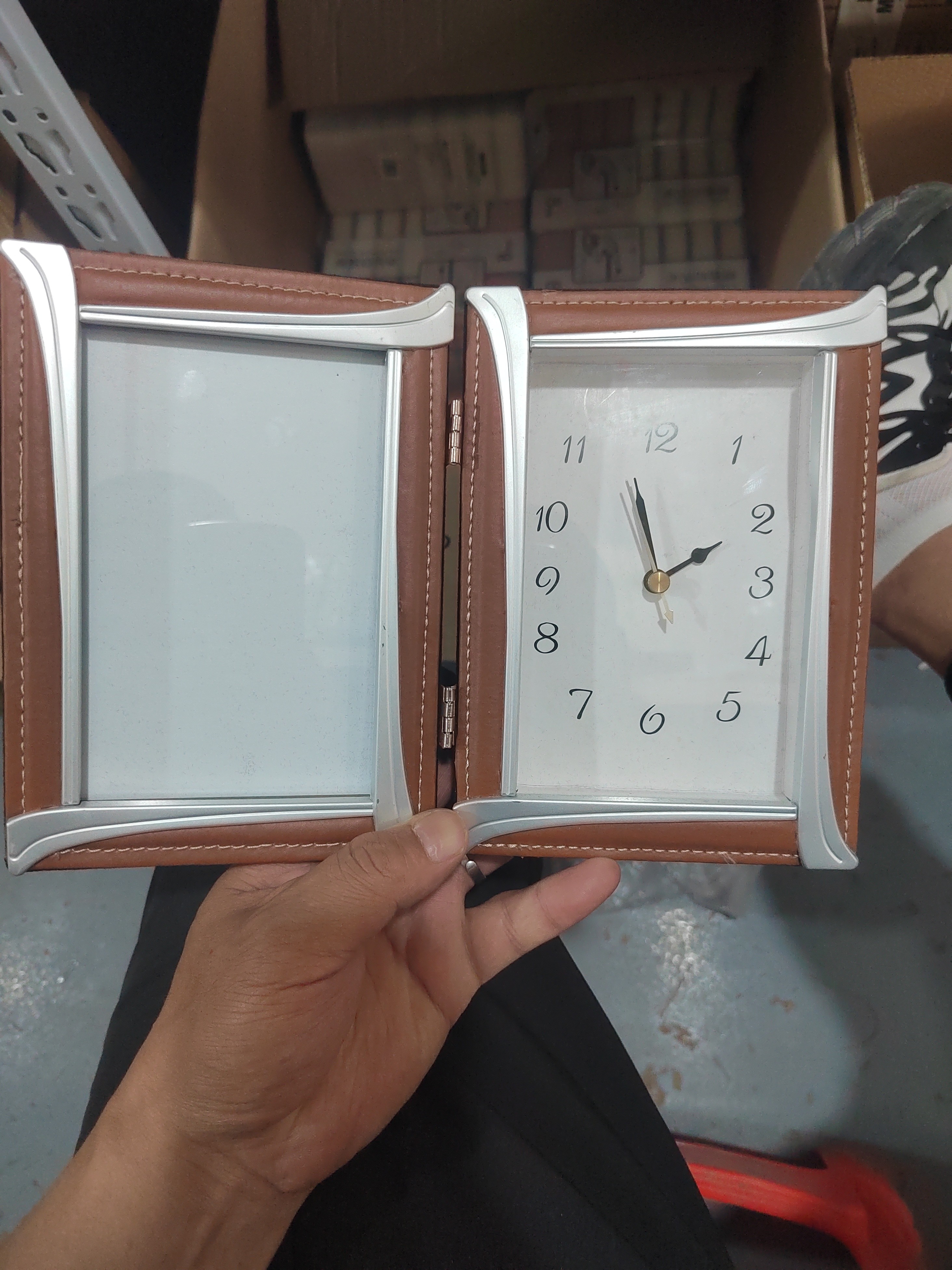 桌面时尚相框摆钟1139