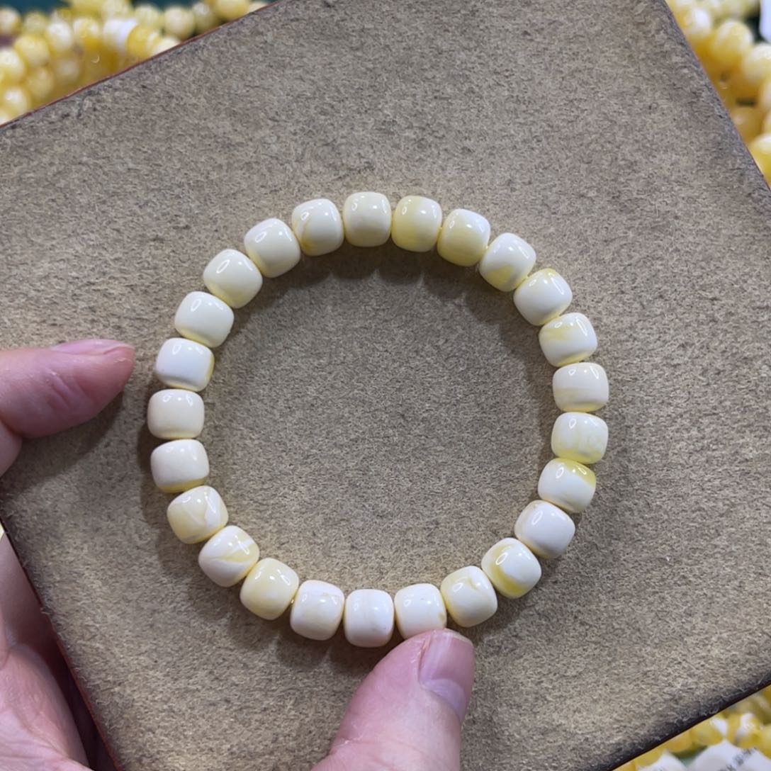 蜜蜡未镶嵌珠宝奇石9mm微粉