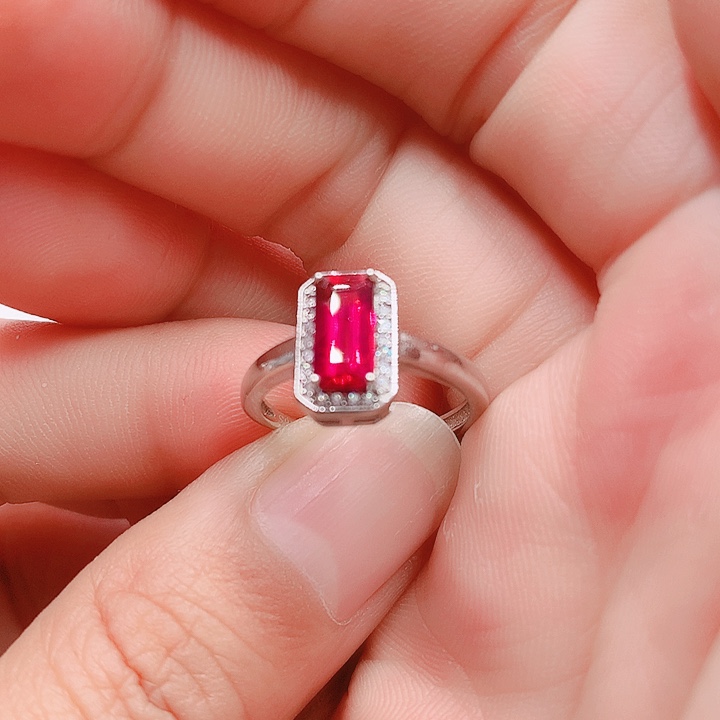 碧玺戒指银S925镶嵌4.2✖️8.7