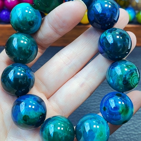 玛瑙/玉髓手链未镶嵌山水玛瑙20