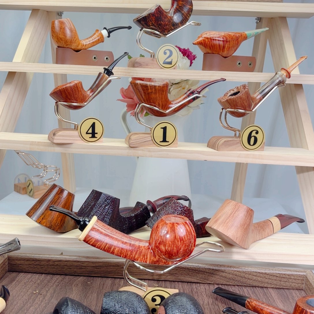 8***人石楠木精品烟斗手工