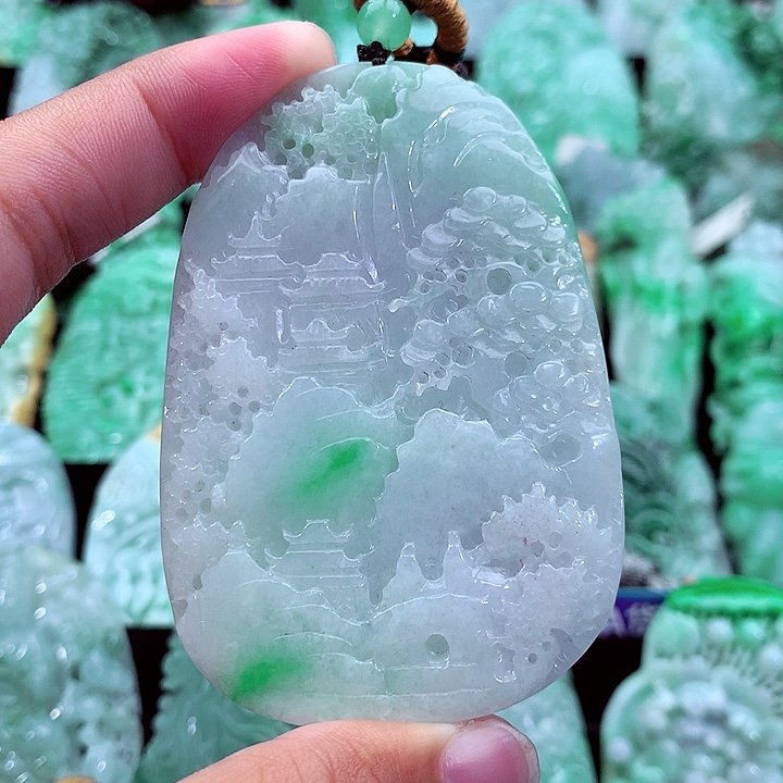 翡翠未镶嵌吊坠(不含链)