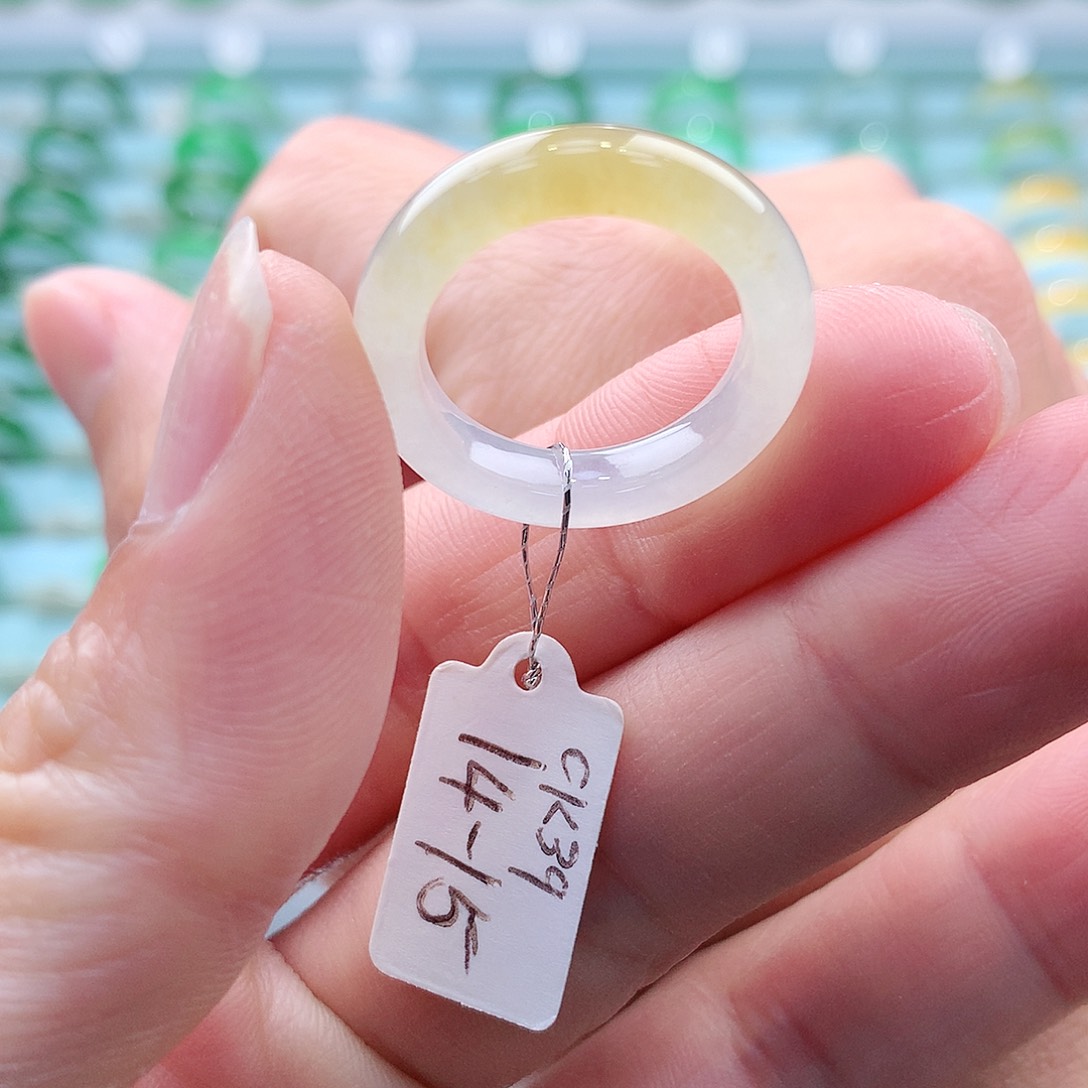 翡翠戒指未镶嵌A货缅甸翡翠