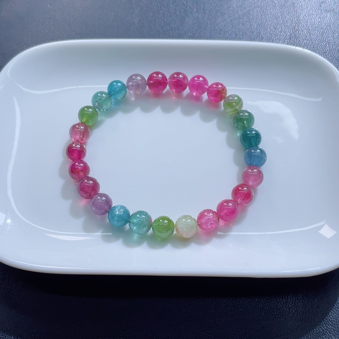 手链未镶嵌碧玺7.8mm左右