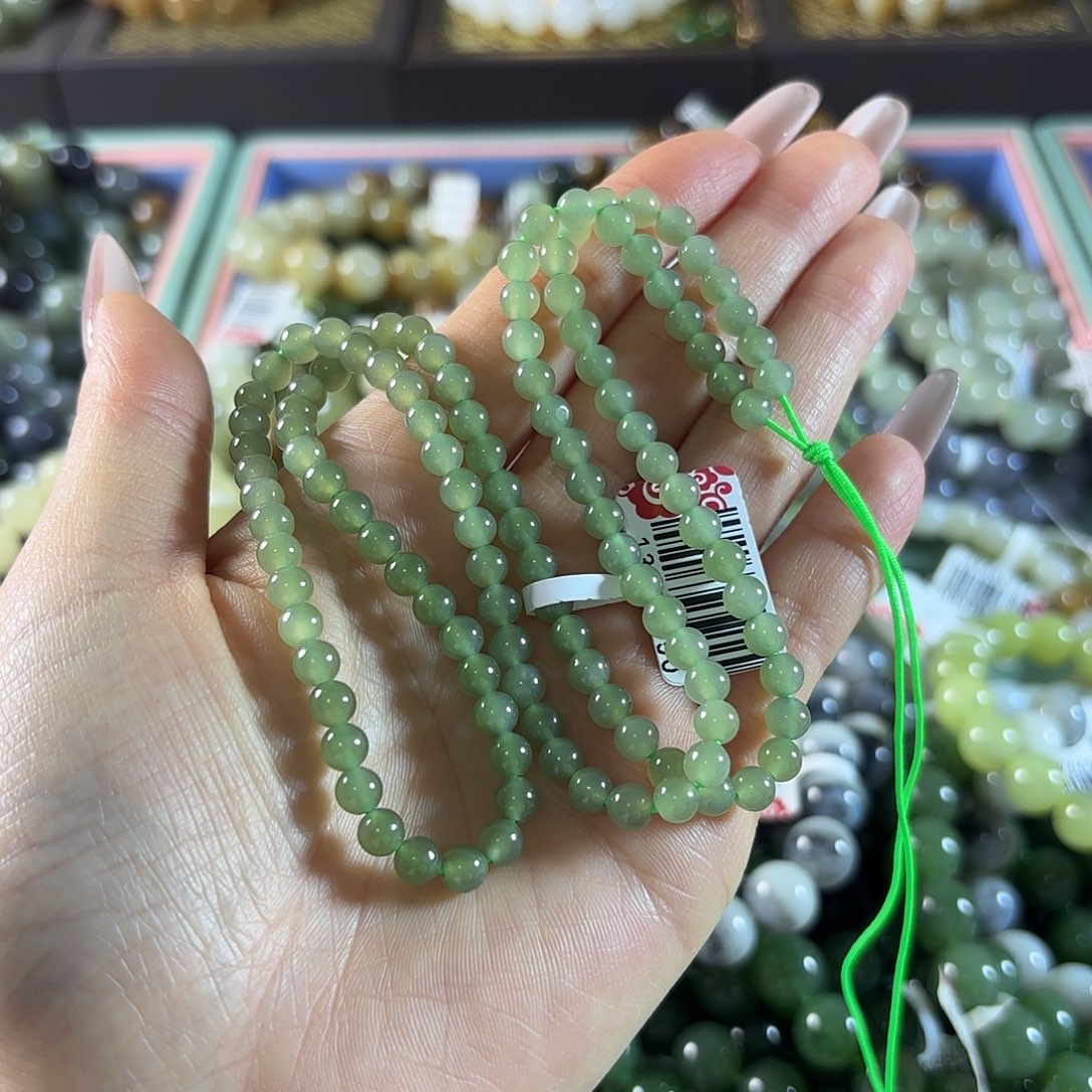 和田玉未镶嵌手链213