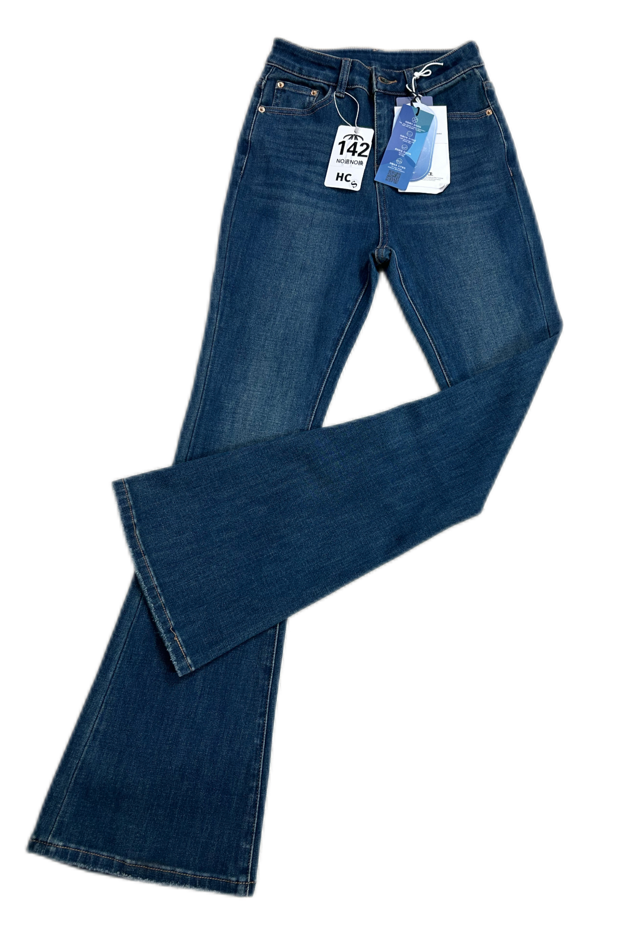 秋冬高腰弹力女加绒加厚牛仔裤