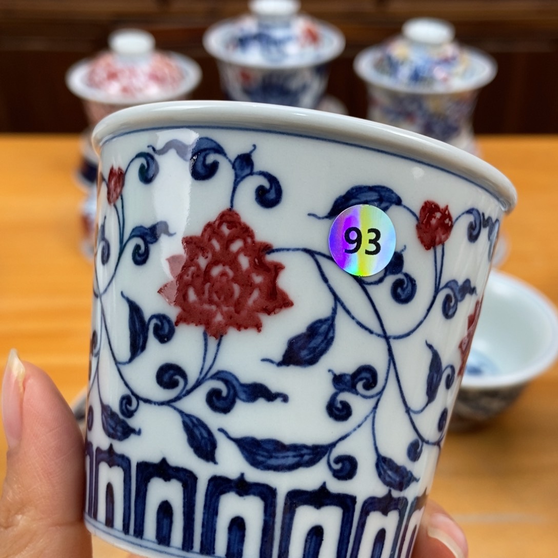 手绘现代茶具非古董