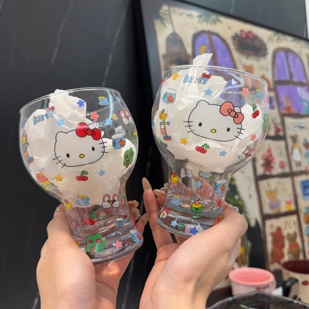 外贸尾单 450ml玻璃大肚杯 2只装