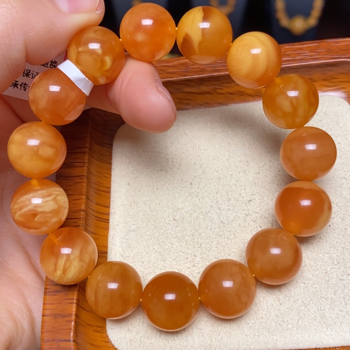 【闪购商品】未镶嵌蜜蜡手链手串