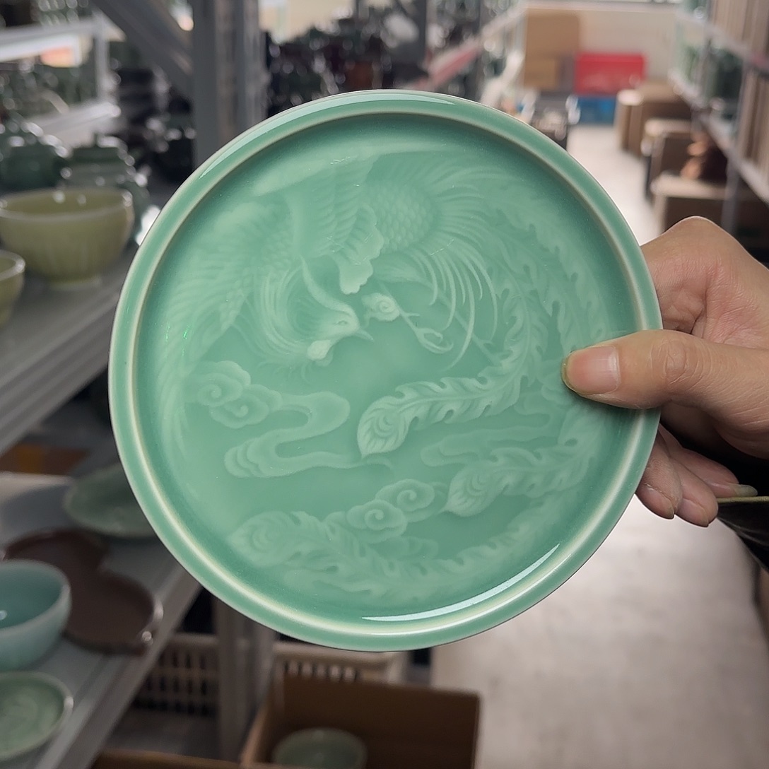 龙泉云间青瓷小米茶器