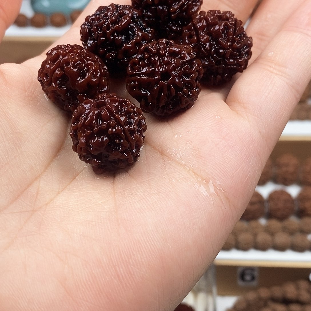 手串金刚菩提精品梅花老籽红皮铁籽蜂窝双龙