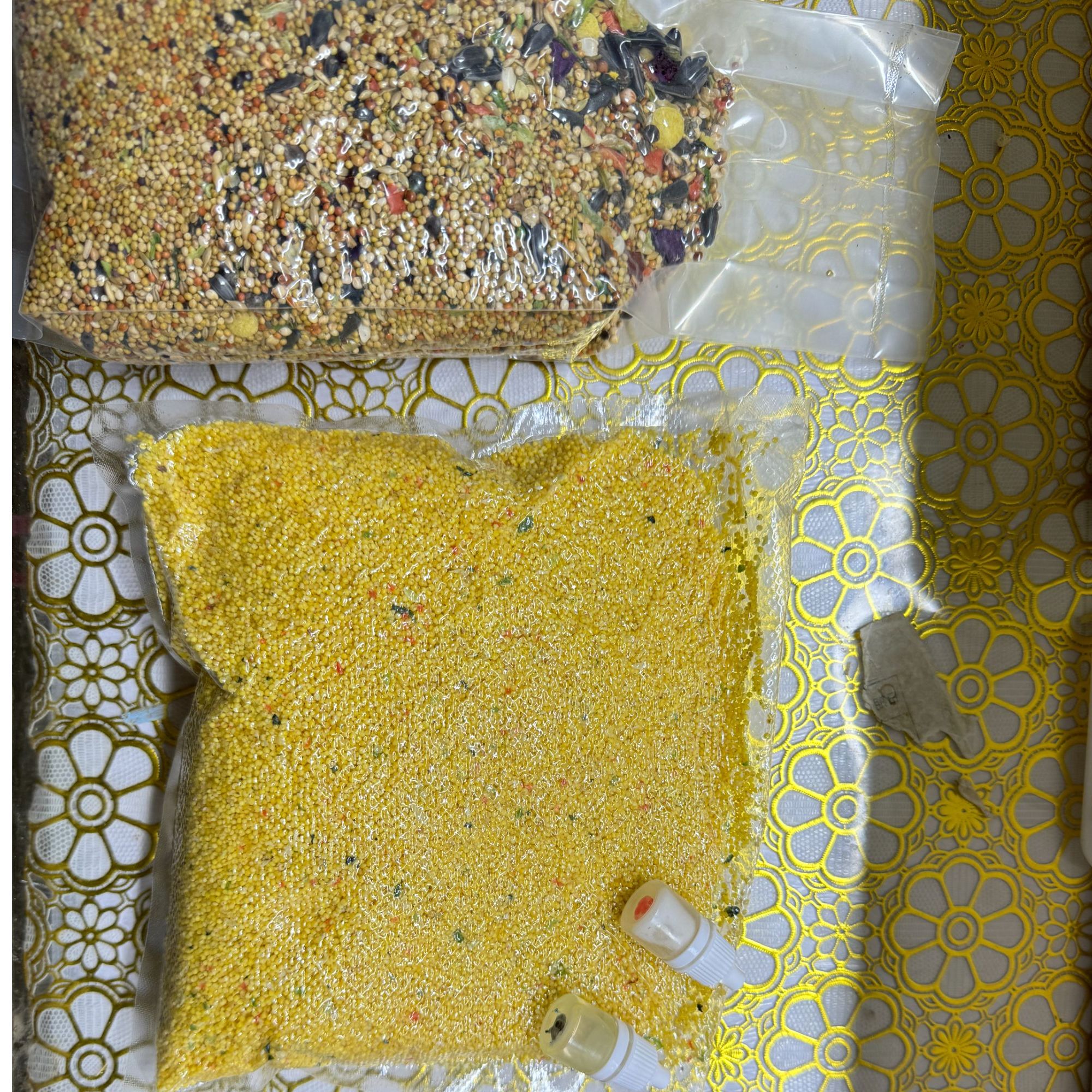 水果蔬菜混合粮+蛋小米+保健沙