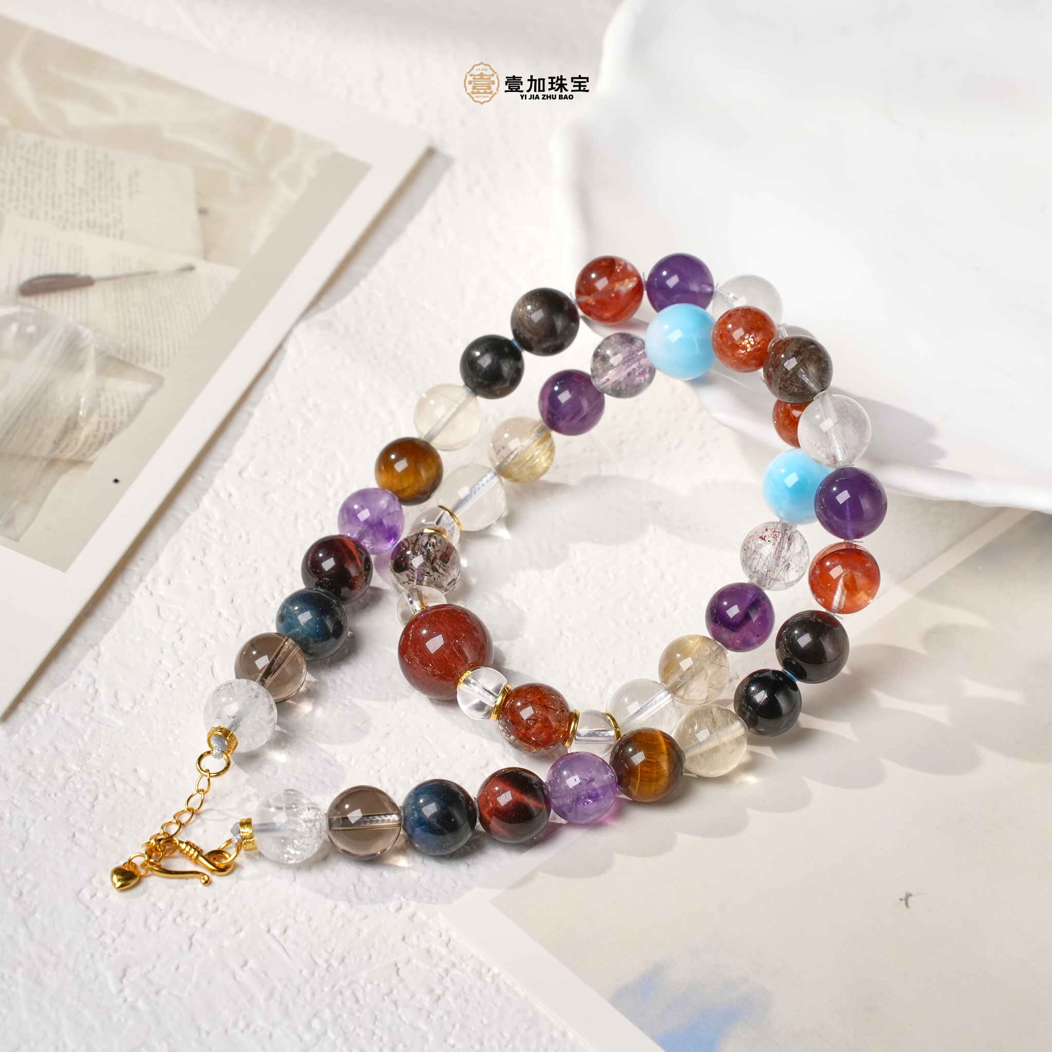 壹加师姐|手工设计满天星妈妈链水晶多宝项链多样性发一7369n