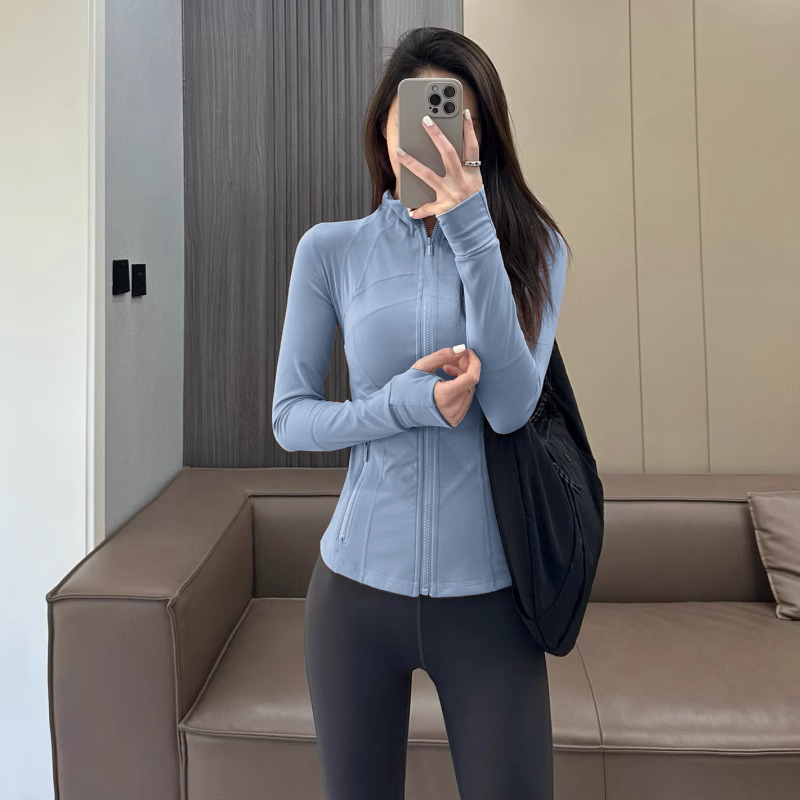 运动健身长袖欧美速干跑步大码弹力紧身衣修身透气瑜伽服上衣女