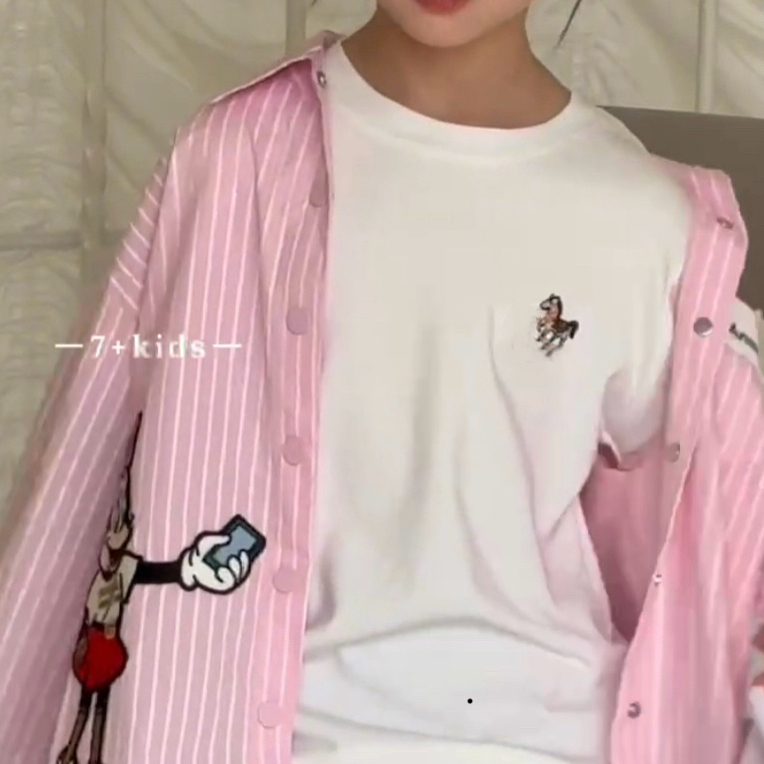 预售款9116童装刺绣短袖T