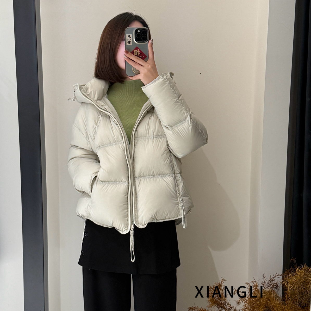 冬季拉链羽绒短款外套